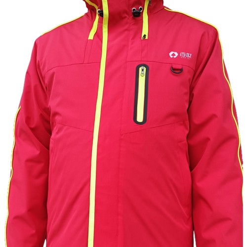 百世快运物流工作服秋冬季红色长袖外套加厚内胆冲锋衣定制工logo