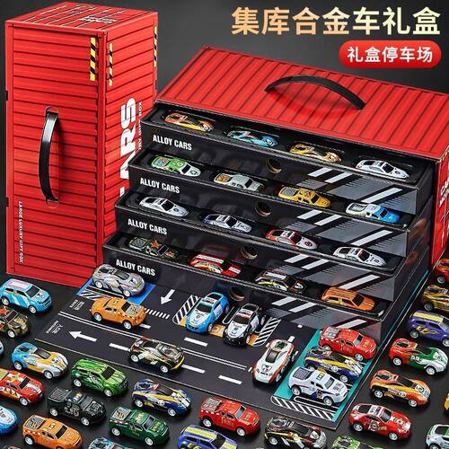 儿童合金回力工程车套装