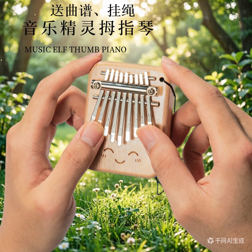 9音迷你拇指琴卡林巴琴初学者