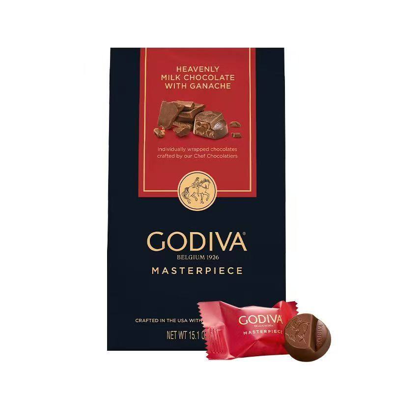 美国进口Godiva歌帝梵大师丝滑夹心型牛奶巧克力喜糖送礼428g现货