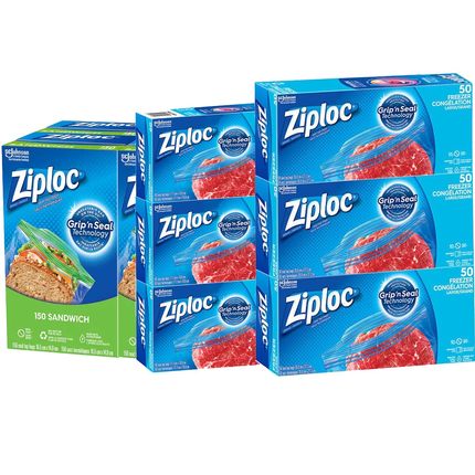 国内现货密保诺Ziploc保鲜袋密封袋家用食品袋自封袋冰箱冷冻袋