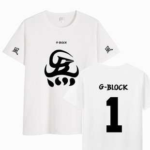 GBLOCK炁衣服仁义茶楼联名CYPHER功夫胖刘聪gai演唱会周边短袖T恤