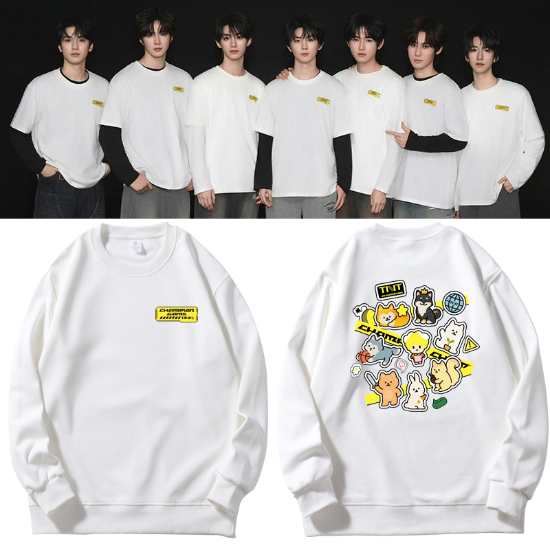 时代少年团加冠礼演唱会同款周边应援圆领长袖卫衣男女秋冬上衣服