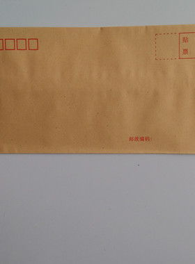 牛皮纸信封黄色信封袋票据工资袋 100个 5号信封 规格22*11CM