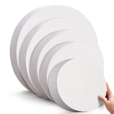 元浩圆形白卡纸250g马克笔绘画用