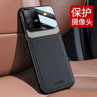 vivos12手机壳S12Pro皮纹保护套vivo软硅胶全包边S12个性防摔后盖pro潮牌男女情侣款商务皮质外壳网红创意新