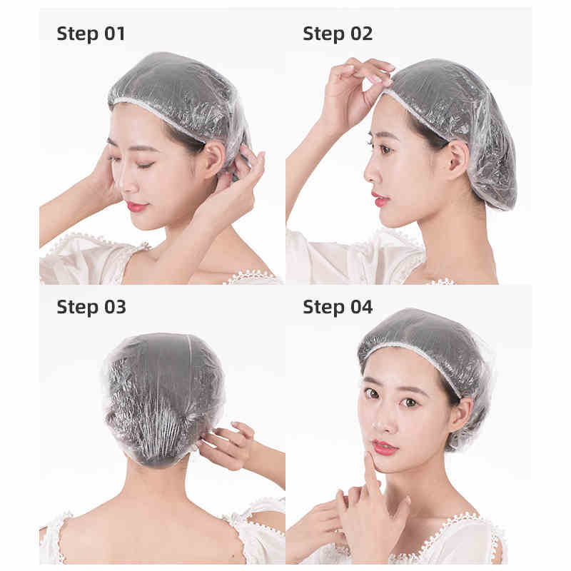 THICKENED SHOWER CAP WOMENS WATERPROOF BATH DISPOSABLE HEAD COVER HAIR MASK SPECIAL CARE ADULT BAKING OIL CAP HOUSEHOLD ANTI-OIL SMOKE