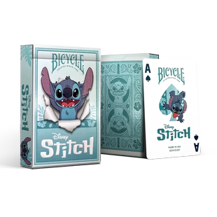 Bicycle迪士尼扑克牌联名收藏创意花切纸牌史迪奇史迪仔唐老鸭