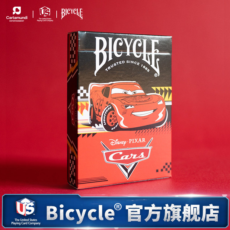 Bicycle迪士尼联名扑克纸牌收藏卡牌创意花切纸牌周边汽车总动员