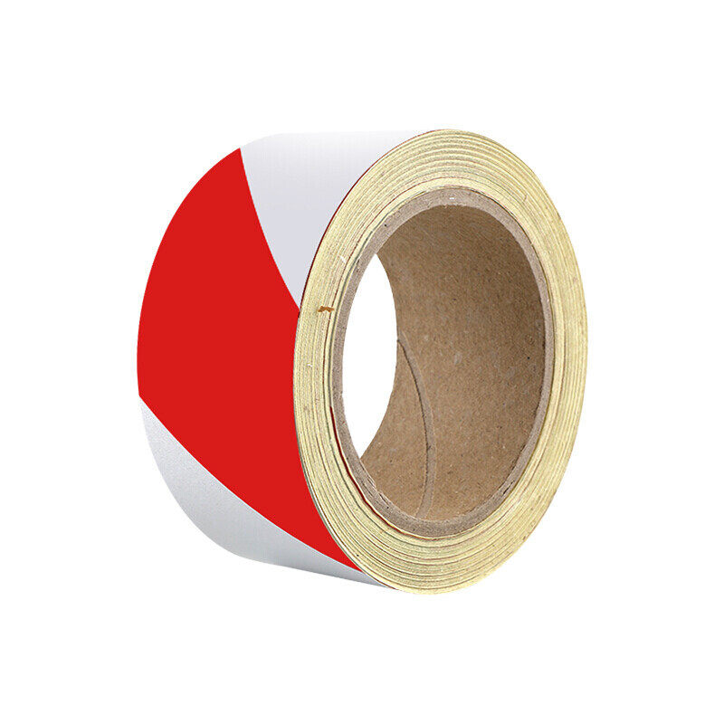 克鲁尼 红白斜纹反光条警示胶带 宽5cm长45米 消防安全警戒线