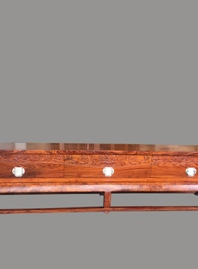 刺猬紫檀新中式简约电视柜现代红木地柜京瓷梨歌大观柏森家具