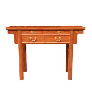 明式平头案桌老榆木案台仿古条案全实木新中式简约简约定制家具