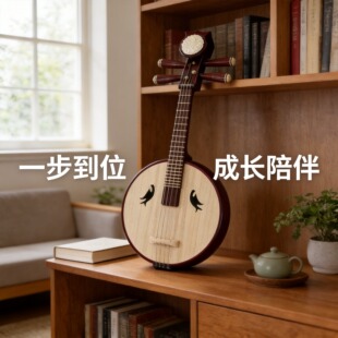 专业硬木骨花小阮琴乐器钢品初学入门专业考级练习厂家直销