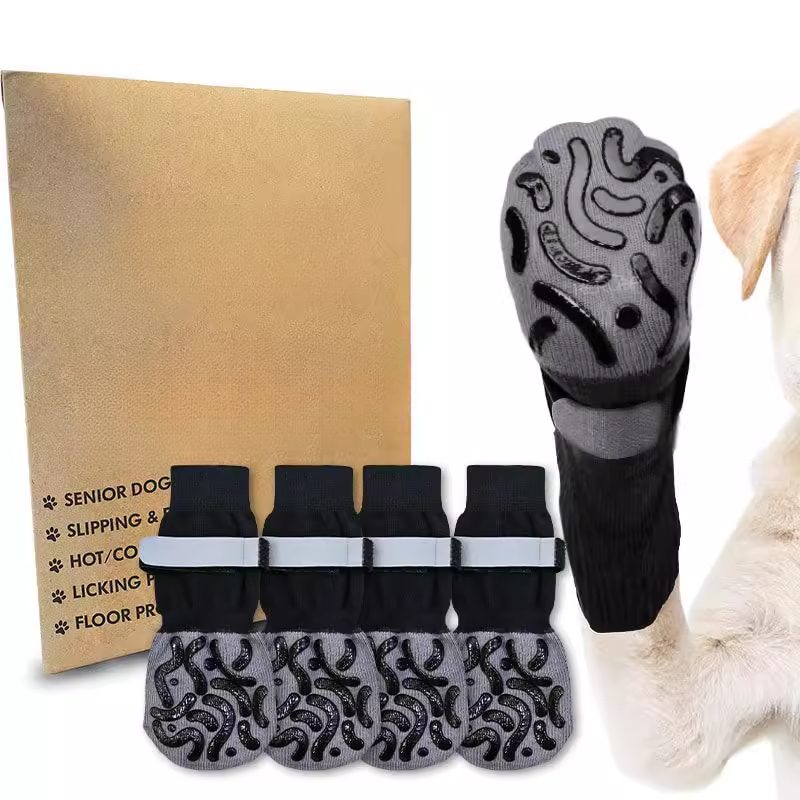 狗狗防滑袜软底脚套甩不掉中大型犬老年犬室内地板鞋袜防掉脚护腿