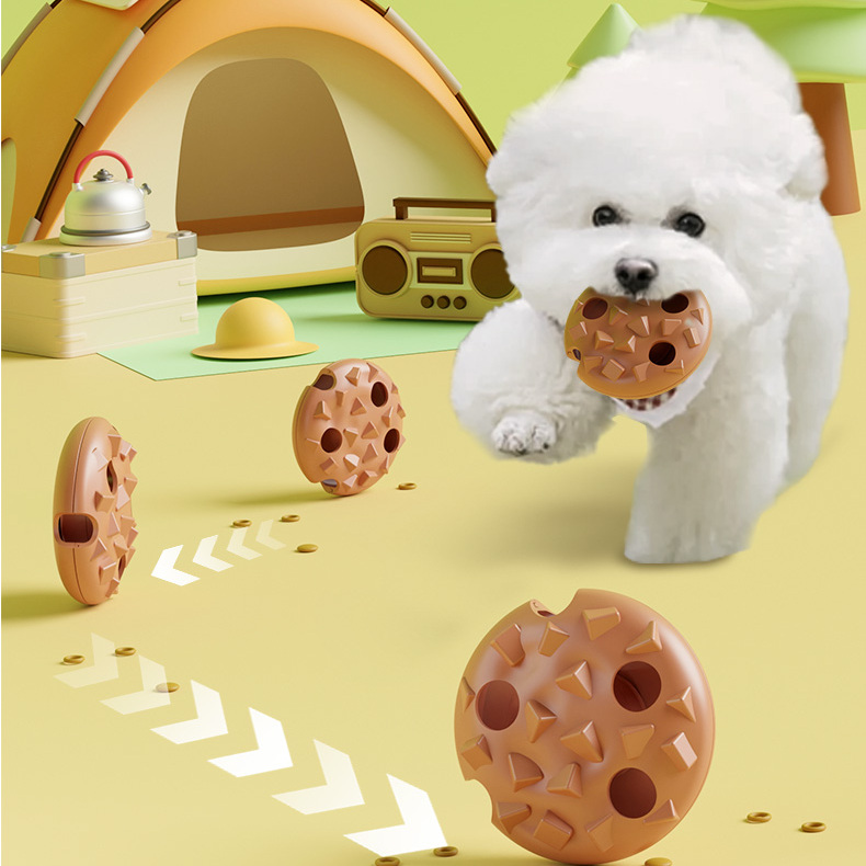 狗狗仿真曲奇发声飞盘玩具