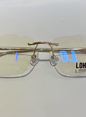 loho乐活无框光学眼镜架近视眼镜框男女商场同款lh01109-c06代购