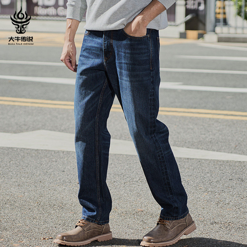 大牛传说春秋赤耳丹宁牛仔裤