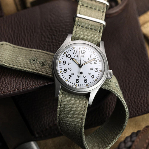 lugran1.8mm帆布复古做旧表带