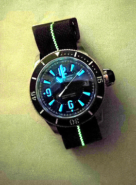 夜光中线Lugran进化版降落伞表带弹力适配潜水表复古表炫酷高品质