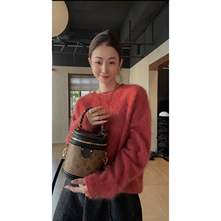 (柿柿如意)羊绒羊毛拉绒毛衣美绝了250571