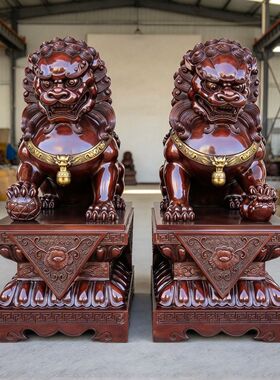 铸铜门狮雕塑摆件纯铜故宫狮子制作银行门口铜狮子全铜