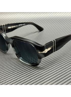 Persol PO3380S 1192S3条纹灰蓝色偏光中性55 mm太阳眼镜