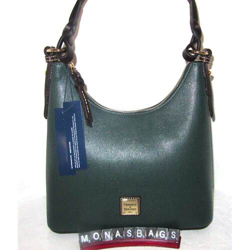 Dooney  Bourke Bryce流浪包单肩包Ivy绿色Wexford真皮288