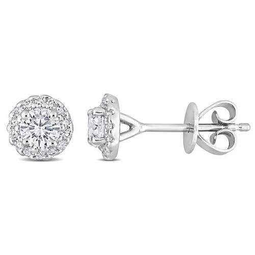 Amour 5 8 CT TDW镶钻耳钉Platinum