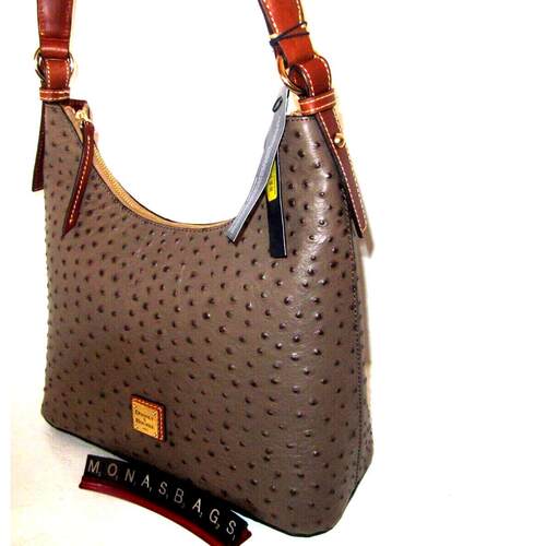 Dooney  Bourke Mushroom鸵鸟压花真皮流浪包单肩包348