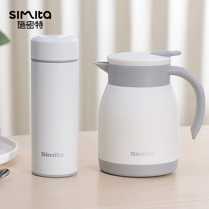 Simita便携实用礼品套装企业开业年会暖心保温杯子保温壶定制logo