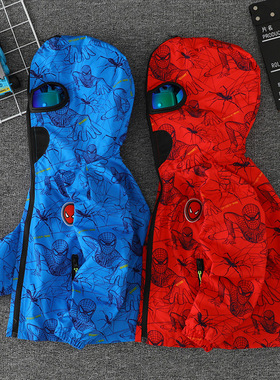 蜘蛛侠儿童外套2026年春秋款卡通款奥特曼带眼镜中小童夹克4578岁