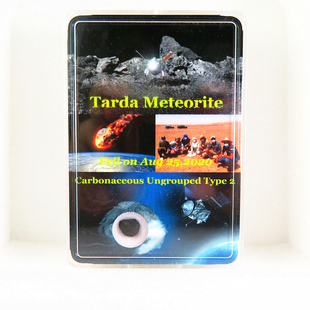 Tarda目击珍稀碳质球粒C2陨石稀有真品新鲜原石 猎陨藏星