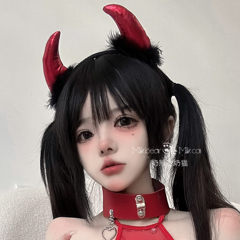 小恶魔角发箍头饰发饰万圣节角色扮演恶魔COS服配饰