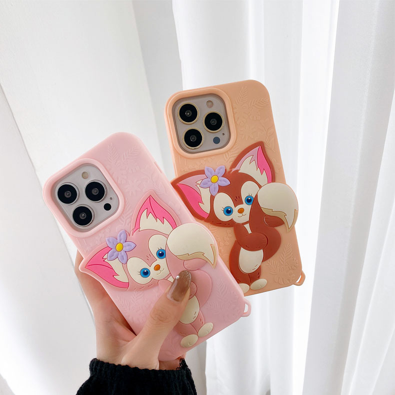 小猫适用iphone13proMax保护套11苹果手机壳12卡通硅胶壳大头狐狸