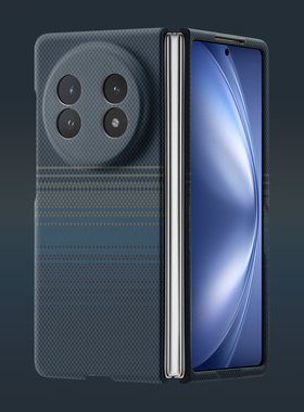 蓝色月升图适用于vivoxfold5手机壳折叠屏Xfold3保护套3pro磁吸Xfold2超薄硬壳xfold+磨砂亲肤vivoXFlip简约