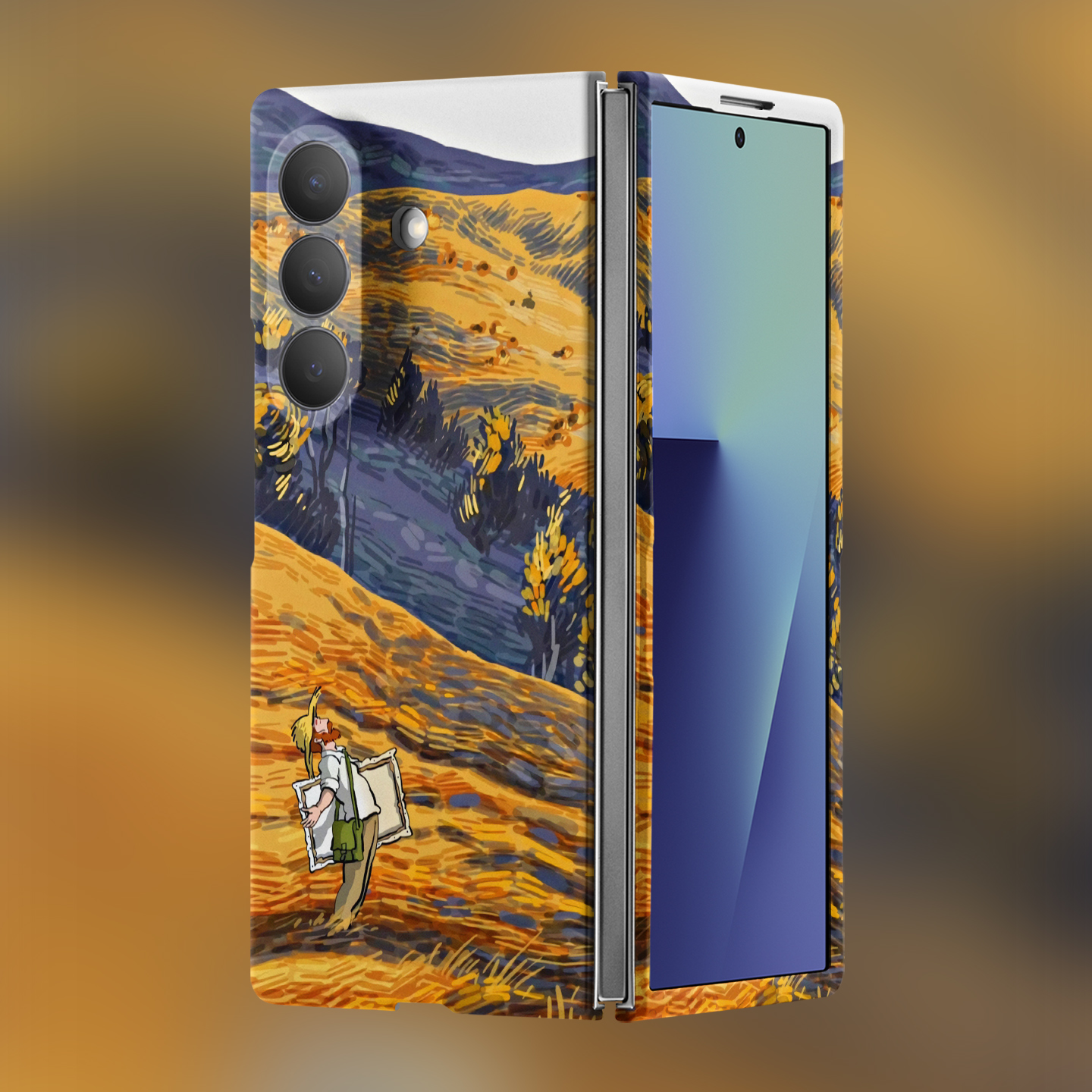 适用华为三星折叠屏强磁夜光小众