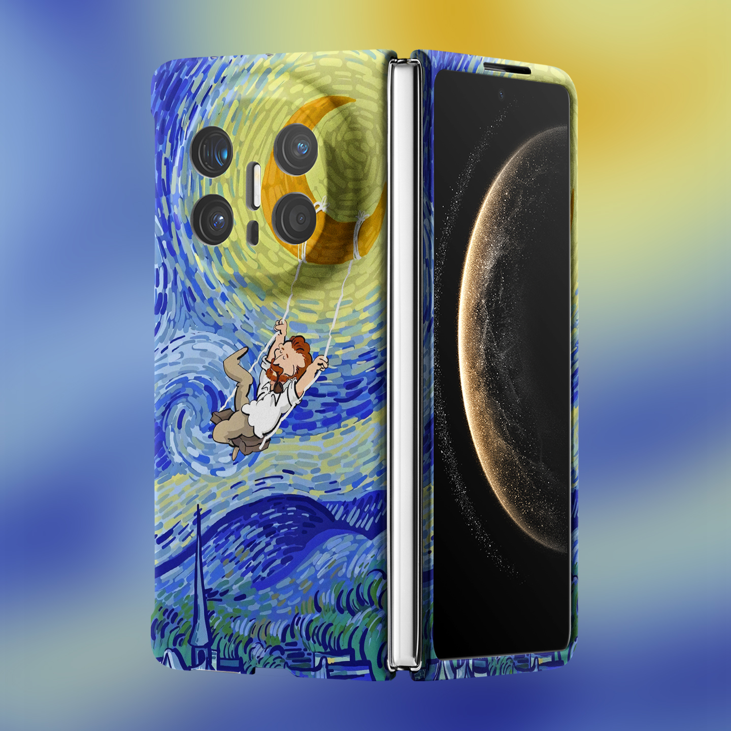 适用华为折叠屏强磁夜光小众