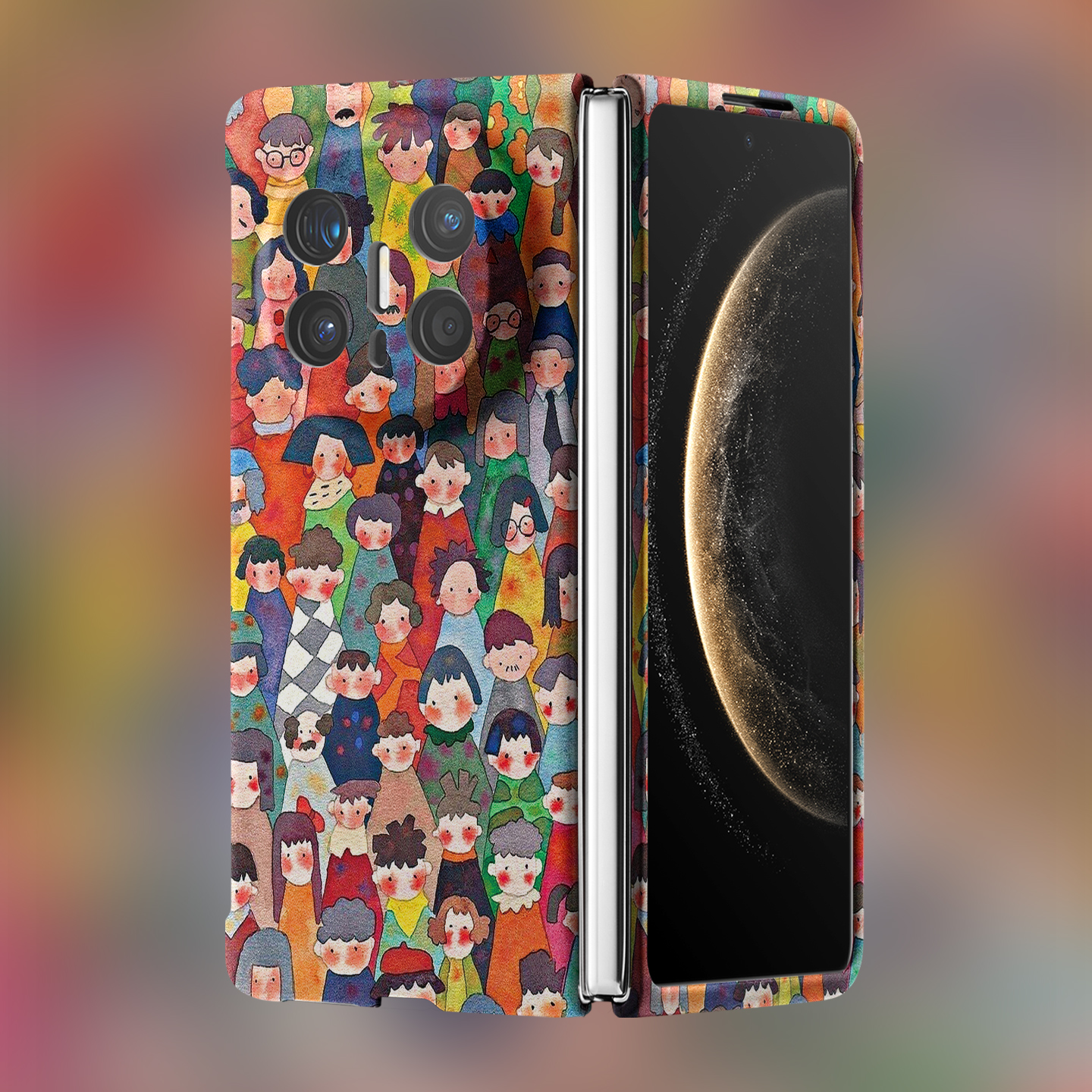 适用华为折叠屏强磁夜光小众