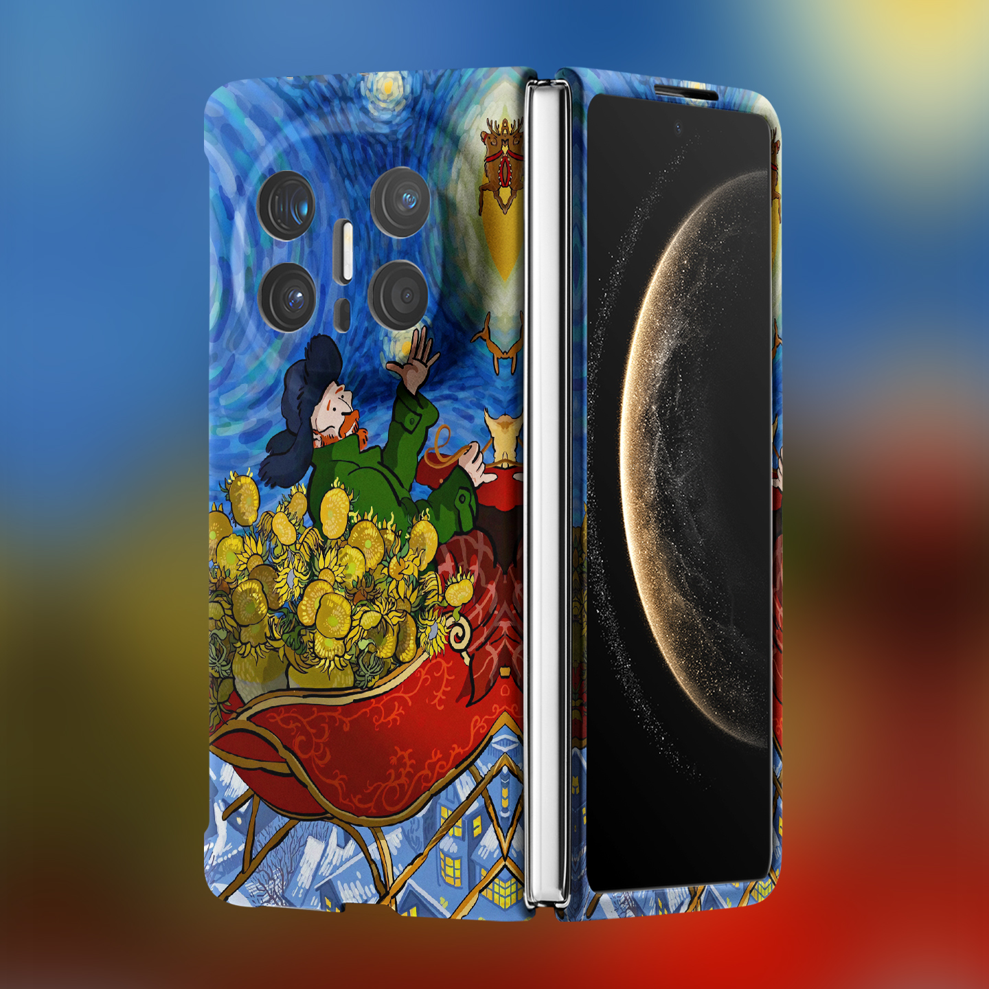 适用华为折叠屏强磁夜光小众