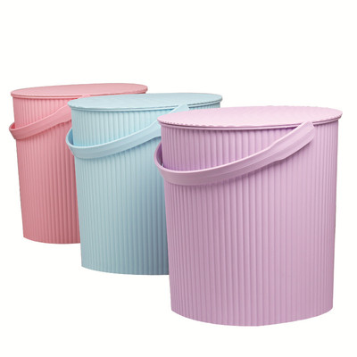 塑料手提可坐收纳洗车带盖水桶凳