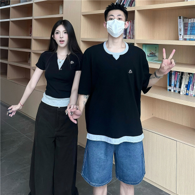 小众修身显瘦辣妹短款设计感上衣