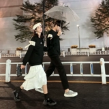 Весенняя небольшая парная одежда для влюбленных, дизайнерская брендовая толстовка, комплект, коллекция 2022, тренд сезона, французский стиль