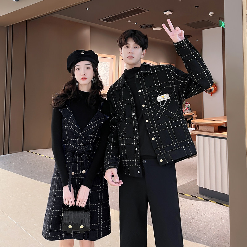 情侣装春季小众设计感ins超火衬衫外套法式连衣裙气质一衣一裙潮,女装/女士精品,连衣裙,淘宝优惠券,粉丝福利购,淘宝优惠卷