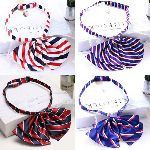 职业领花女邮政银行酒店空姐工作服工装儿童免打系带蝴蝶领结领带