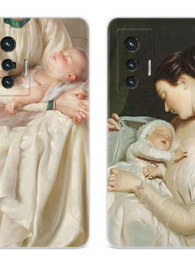 西欧油画适用vivo x80手机壳x100x90x70x60x50文艺x30x27pro+可爱x23幻彩版x21i复古x20a超薄艺术x9plus女款t