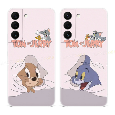 猫和老鼠适用三星s22手机壳s25/s24/s23+情侣s21ultra可爱s20fe卡通A56/A55/A54plus动漫女款edge轻薄软十