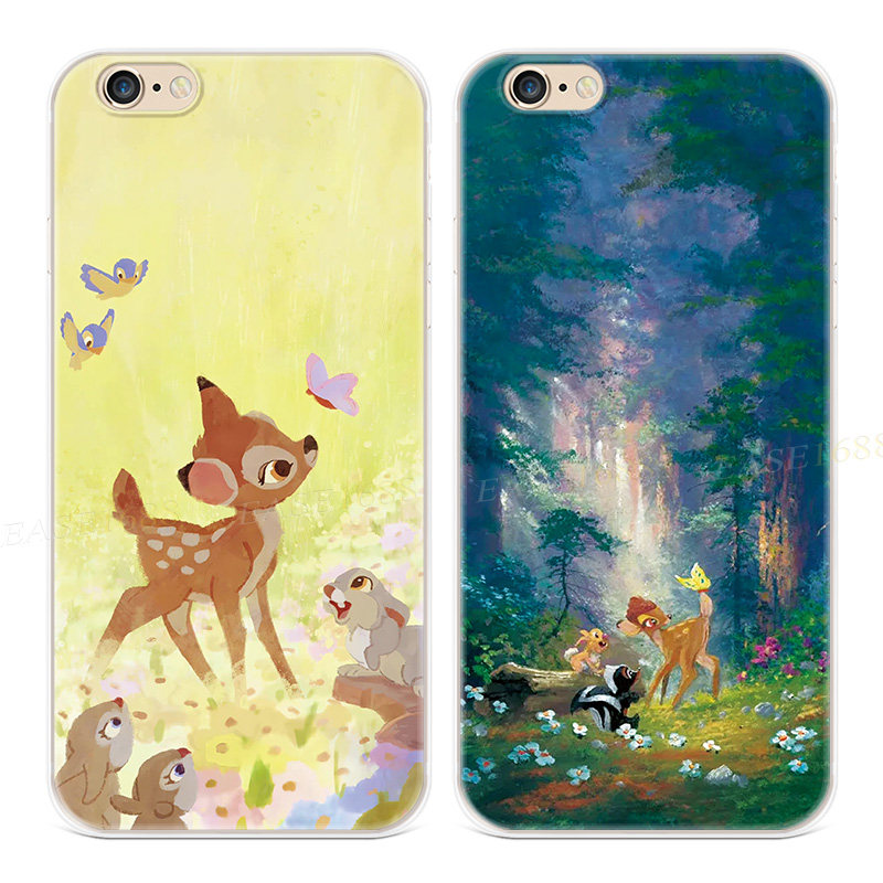 小鹿斑比适用iPhone8plus苹果X手机壳6s7可爱XR文艺xsmax女款软se第二2三3代六七八