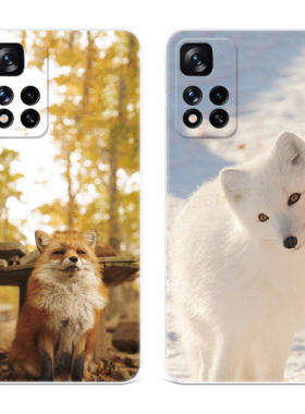 可爱小狐狸适用小米红米note12手机壳11t小清新10pro+卡通9/8/7/5探索版4x女款轻薄软十