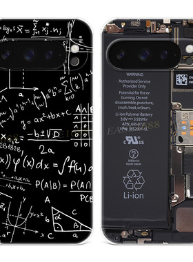 创意拆机伪装适用谷歌Pixel10手机壳9pro/8/7/6A个性XL数学公式男士女款气囊防摔软