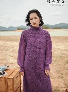 重工手工编织高端定制袖子薄花朵